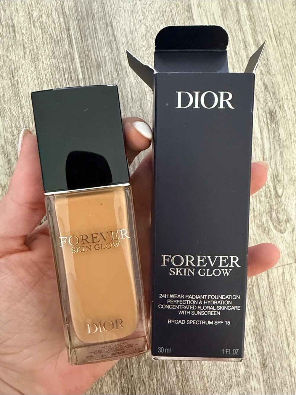 Dior Forever Skin Glow Foundation — 3W $60 retail